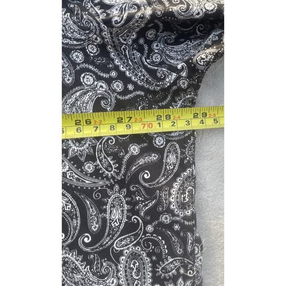 Rafter C Pearl Snap XXLT Paisley Print Western Rodeo Shirt Button Up Cowboy - Picture 10 of 12